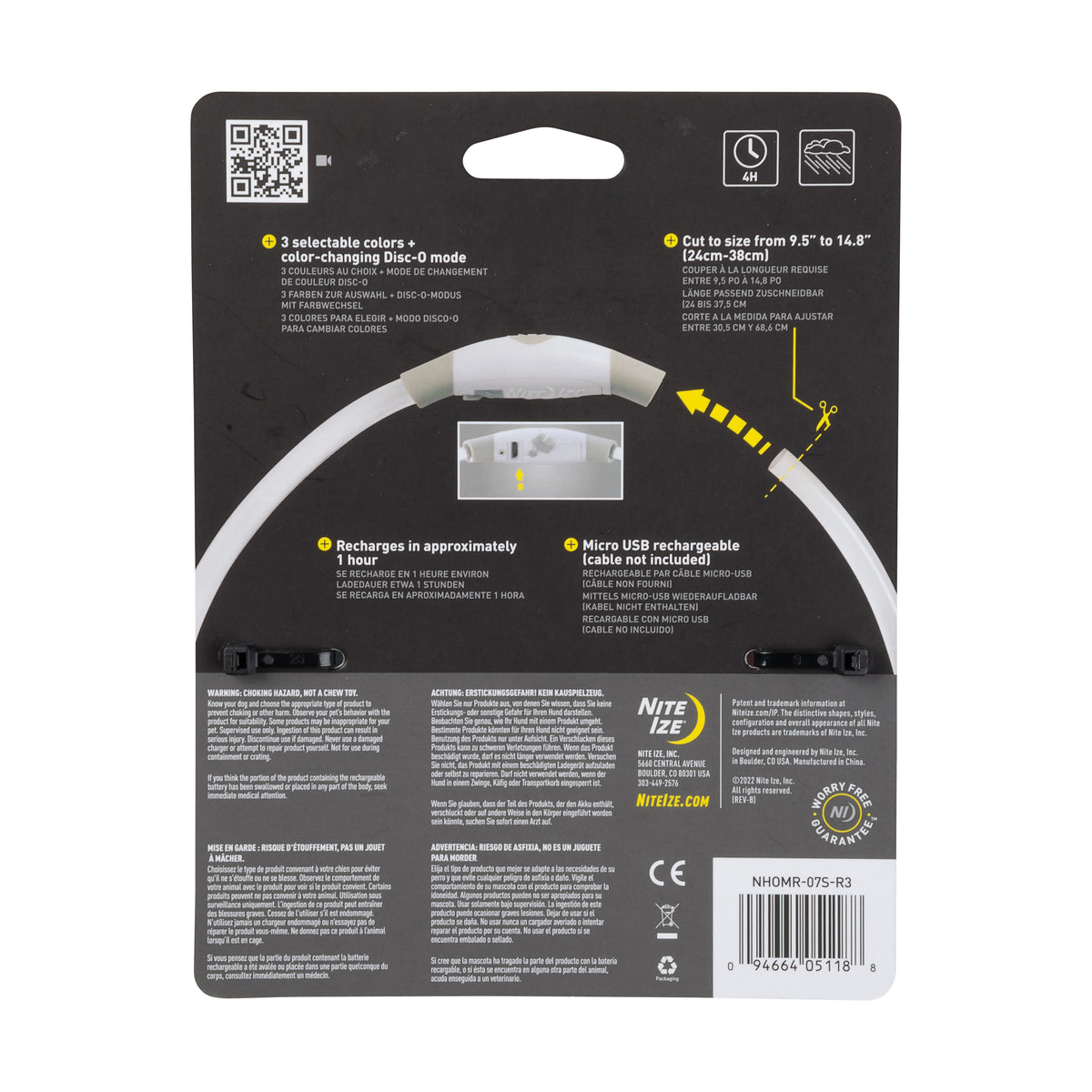 Nite Ize NiteHowl® Mini Rechargeable LED Safety Necklace - Disc-O Select™