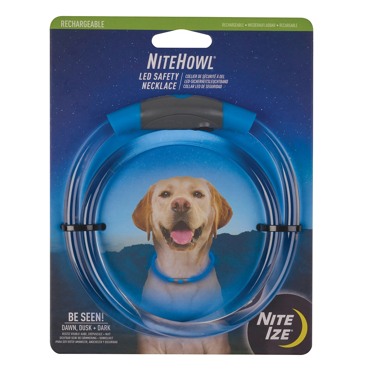 Nite Ize NiteHowl® Rechargeable LED Safety Necklace - Blue