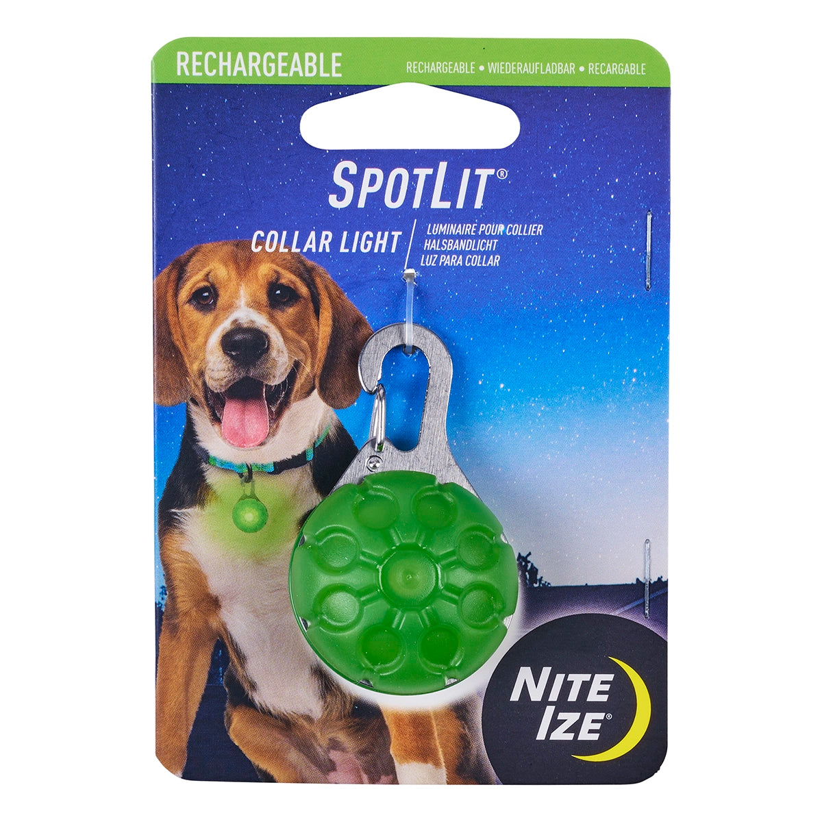 Nite Ize SpotLit® Rechargeable Collar Light - Green
