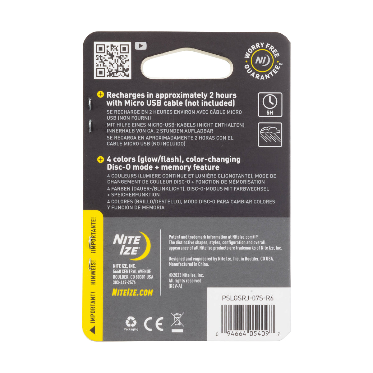 Nite Ize SpotLit® Rechargeable Collar Light - Disc-O Tech™ Jewel
