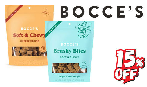 15% OFF BOCCE'S BAKERY