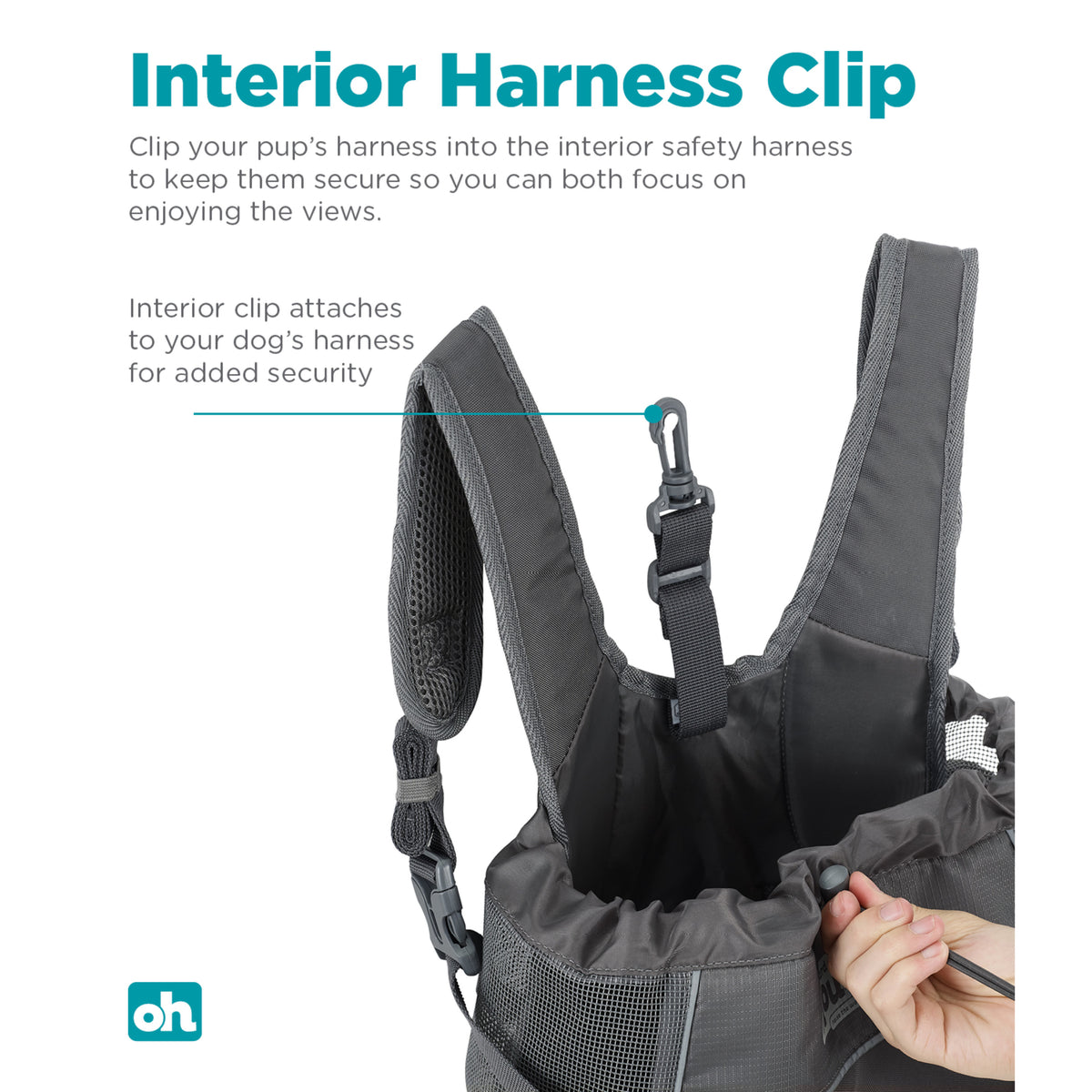 Outward Hound PupPak Dog Front Carrier Small Grey