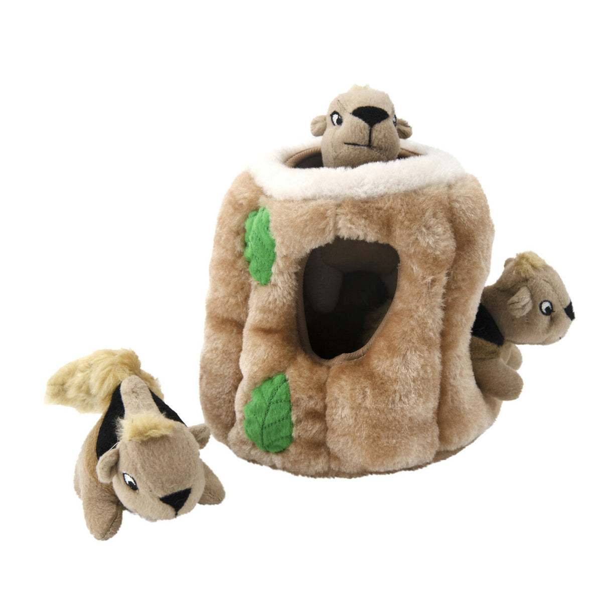 Outward Hound Hide A Squirrel Plush Dog Puzzle Toy Brown Medium