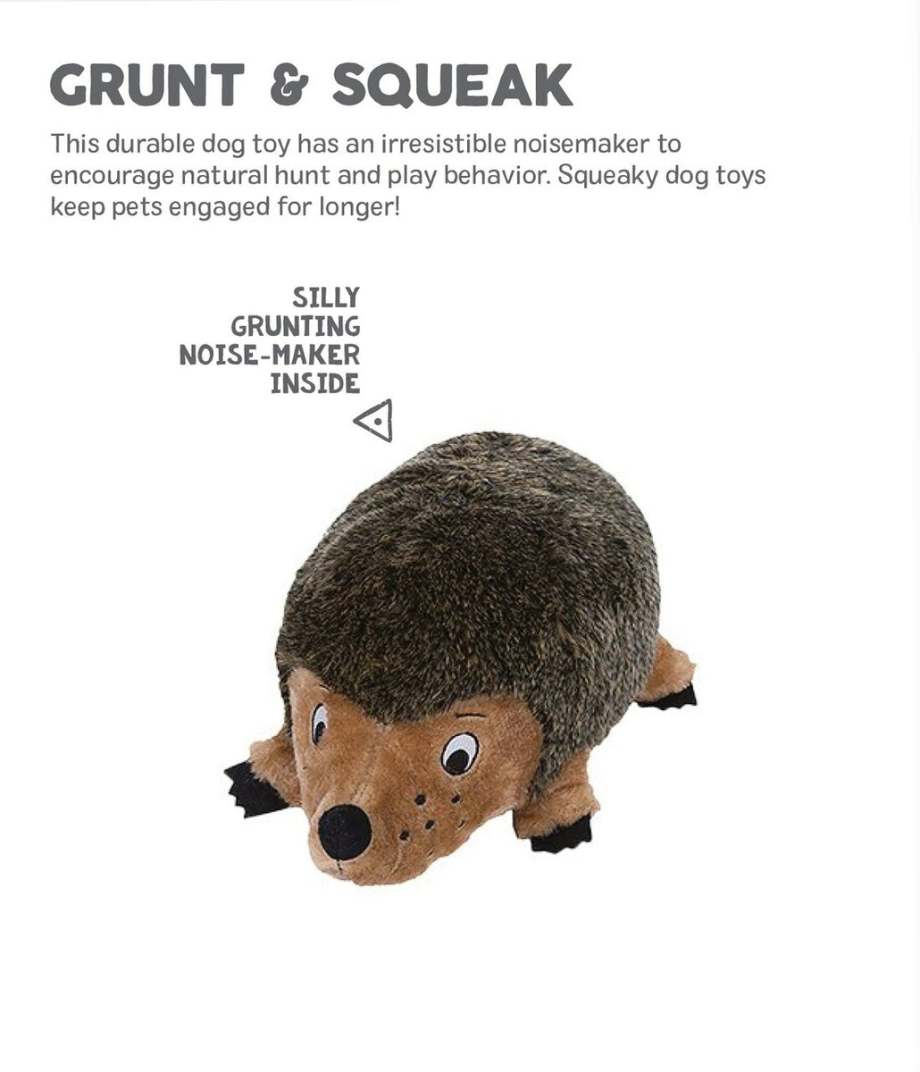 Outward Hound Hedgehogz Brown Plush Dog Toy Small