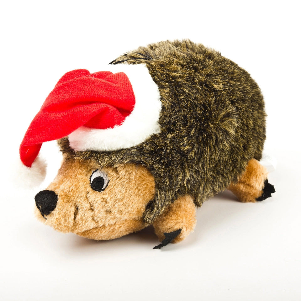 Outward Hound Holiday Hedgehogz Dog Toy Brown Medium