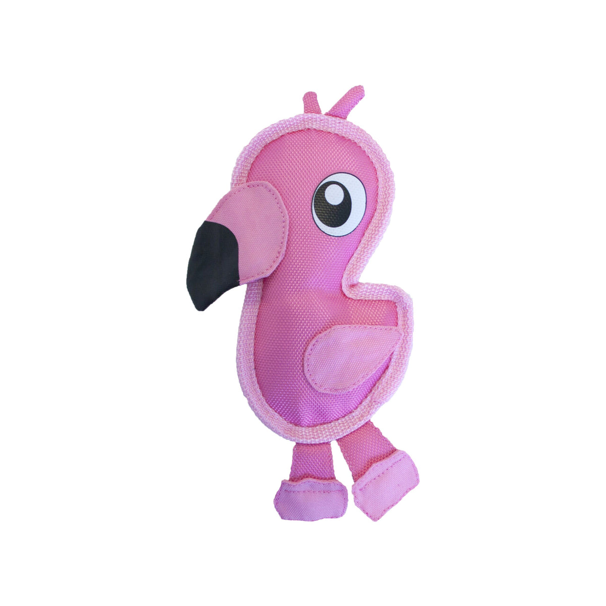 Outward Hound Fire Biterz Flamingo Durable Fire Hose Dog Toy Pink Small