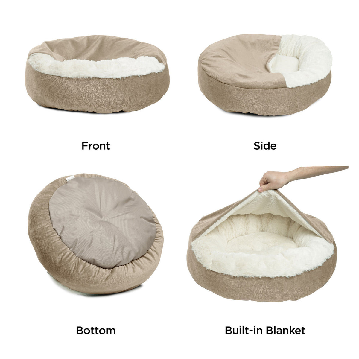 Best Friends by Sheri Cozy Cuddler Ilan Cat & Dog Bed Tide Pool 24x24