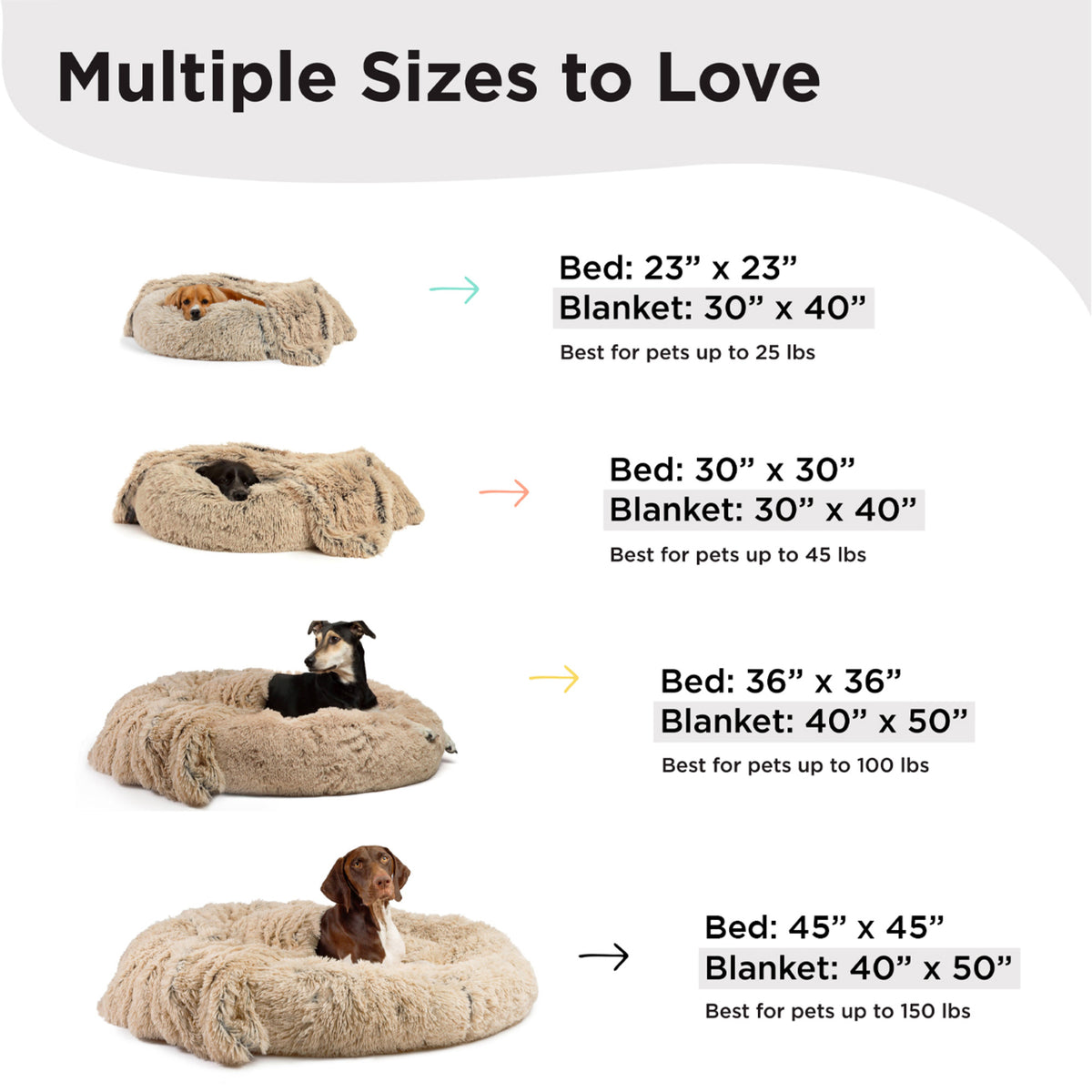 Donut Shag Bundle Bed and Blanket Taupe 36"x36"