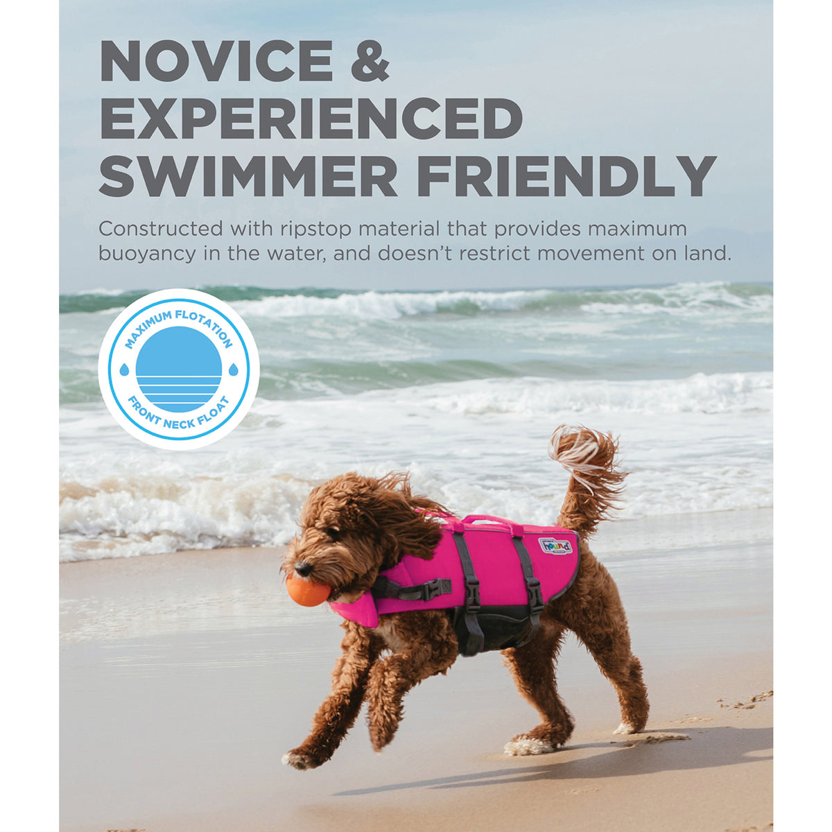 Outward Hound Granby Splash Life Jacket Pink Small