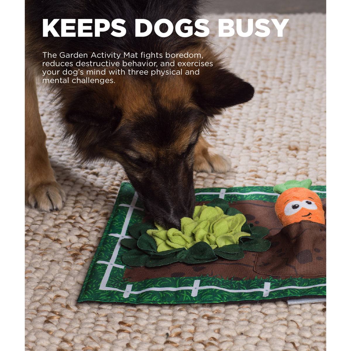 Nina Ottosson Activity Matz Garden Game Dog Puzzle Mat