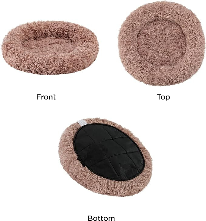 Best Friends by Sheri Cat Donut Bed Dusty Rose 21x19