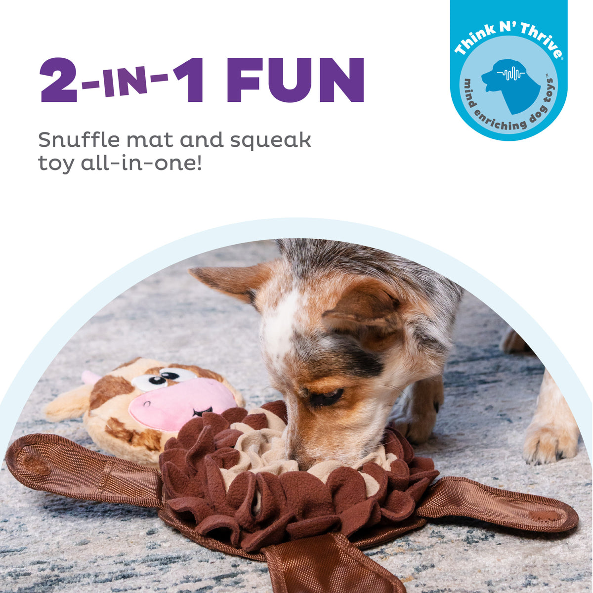 Nina Ottosson Snuffle Palz Cow TNT Brown Large