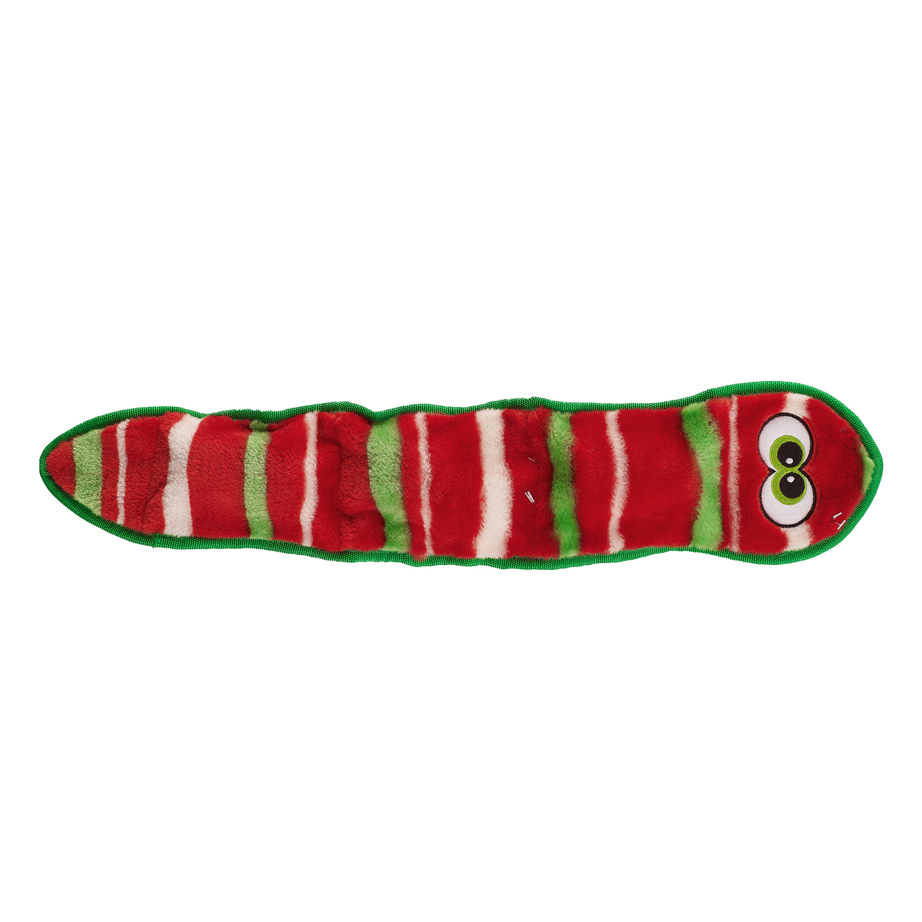 Outward Hound Durablez Holiday Snake Dog Chew Toy Green Small