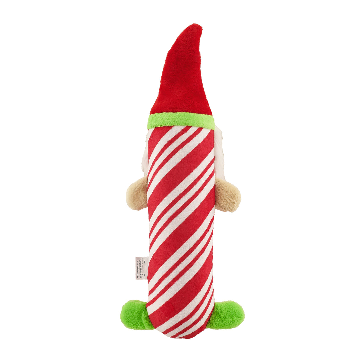 Petstages Stuffing Free Big Squeak Gnome Dog Chew Toy Red
