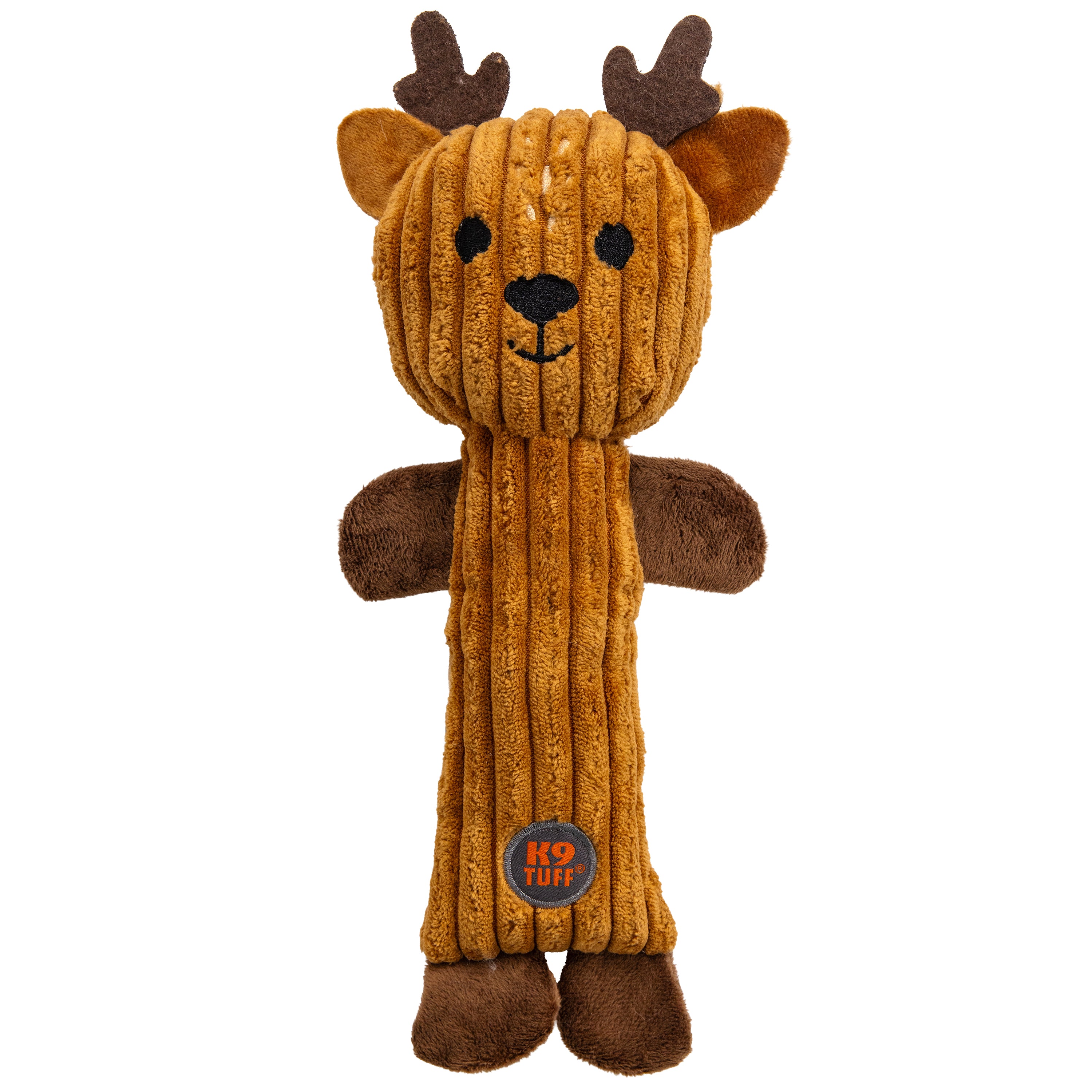 Outward Hound Tennis Heads Reindeer Dog Toy Brown