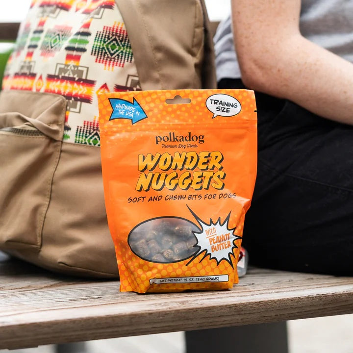 Polkadog Wonder Nuggets Training Bits Peanut Butter Soft & Chewy Dog Treats 10oz