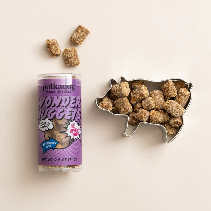 Polkadog Wonder Nuggets Training Bits Pork & Apple Soft & Chewy Dog Treats Mini Tube 2.5oz
