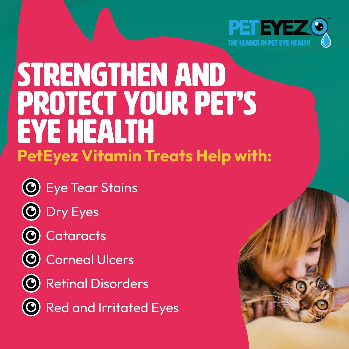 Pet Eyez Vitamin Treats for Cats Lamb Formula 1oz