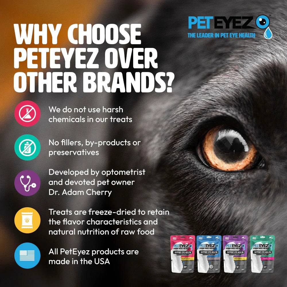 Pet Eyez Vitamin Powder For Dogs & Cats Chicken 120 Scoops