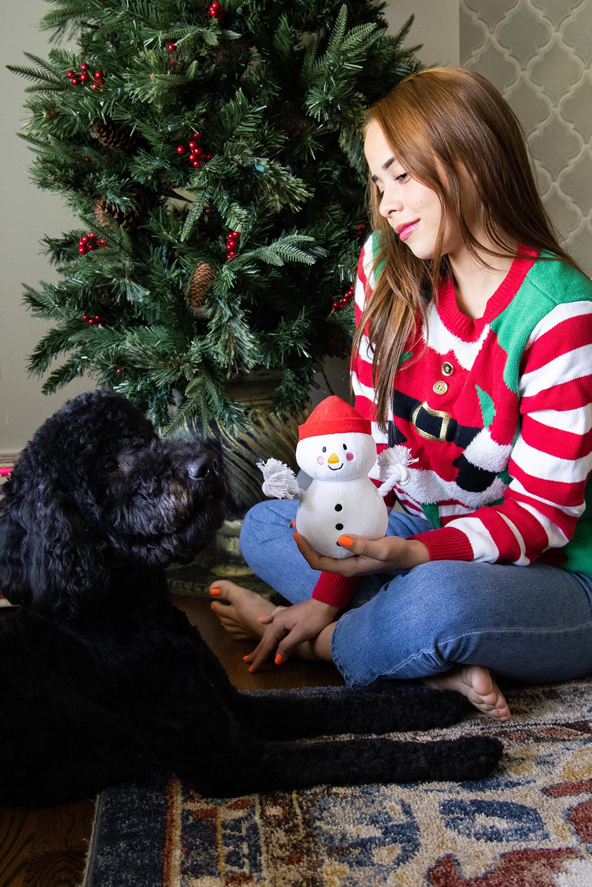 Pearhead Snowman Dog Toy