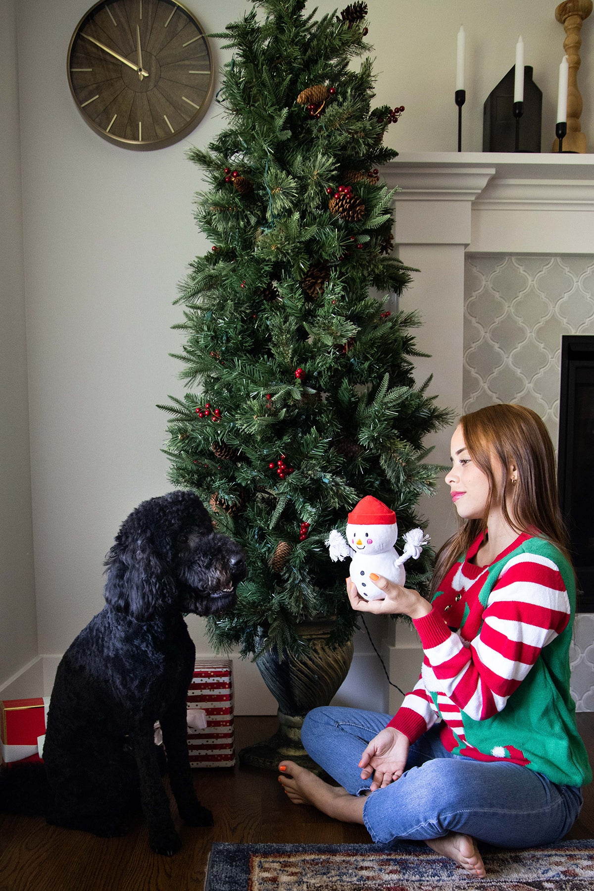 Pearhead Snowman Dog Toy