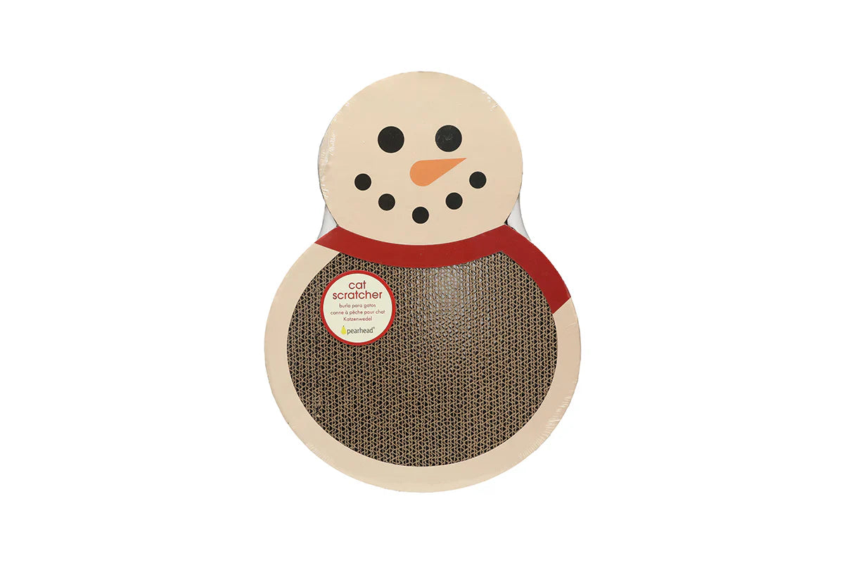 Snowman Scratch Pad Cat Toy