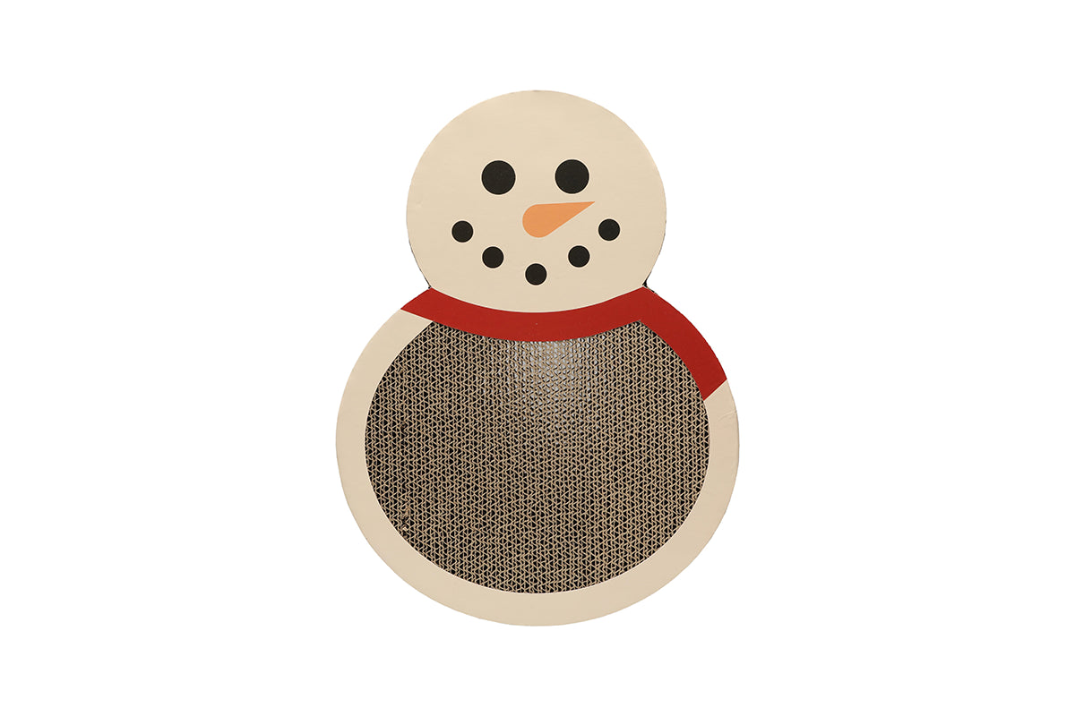 Snowman Scratch Pad Cat Toy