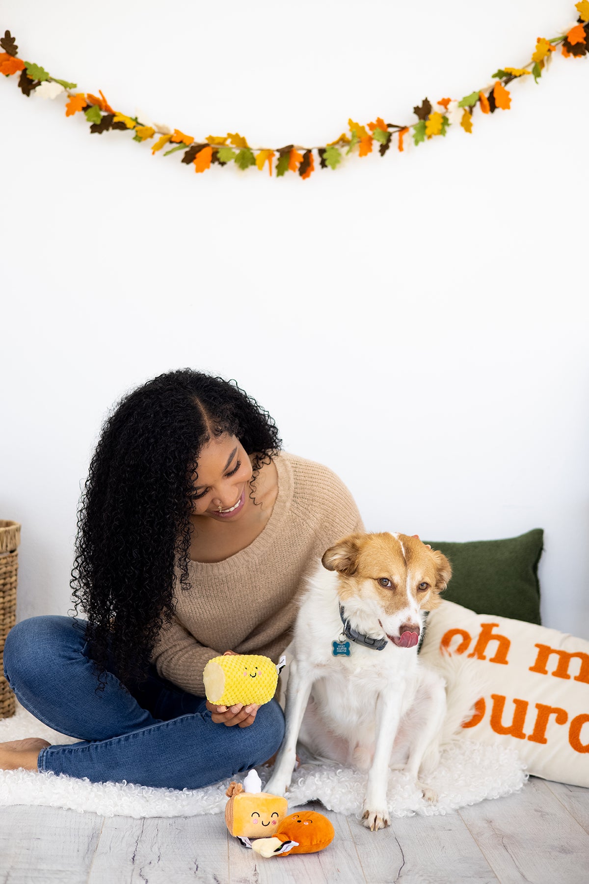 Pearhead Thanksgiving Dinner Dog Toy Set