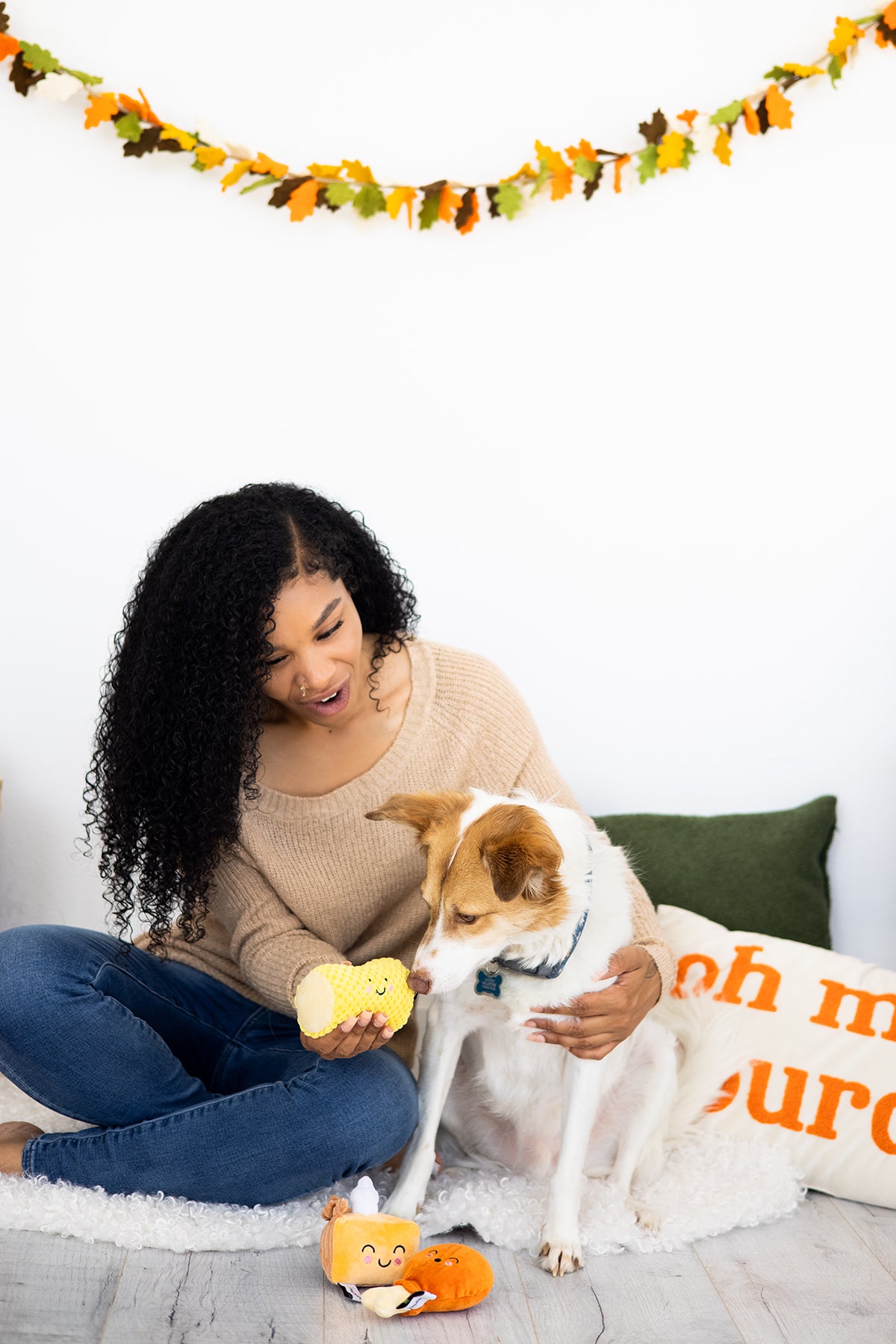 Pearhead Thanksgiving Dinner Dog Toy Set