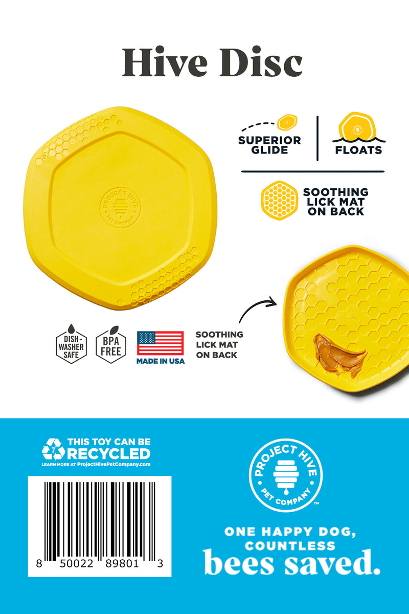 Project Hive Disc & Lick Mat Yellow