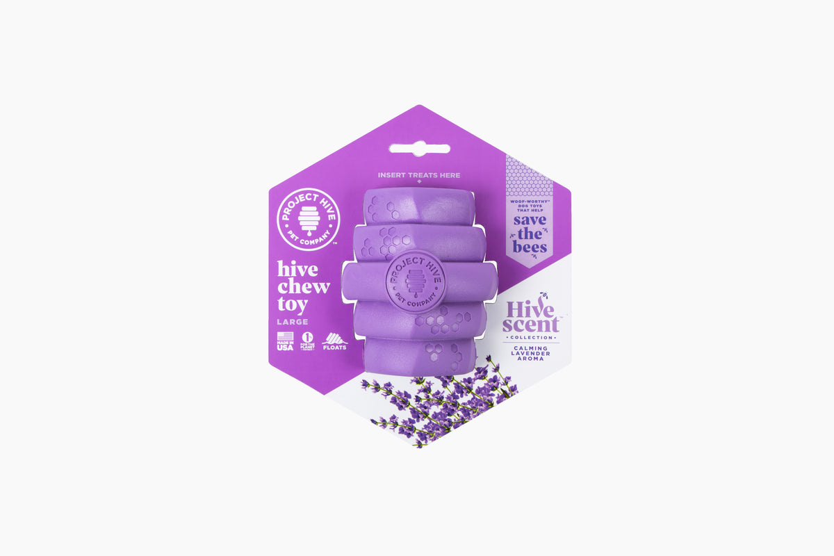 Project Hive Calming Lavender Scent Hive Chew Toy Purple Large