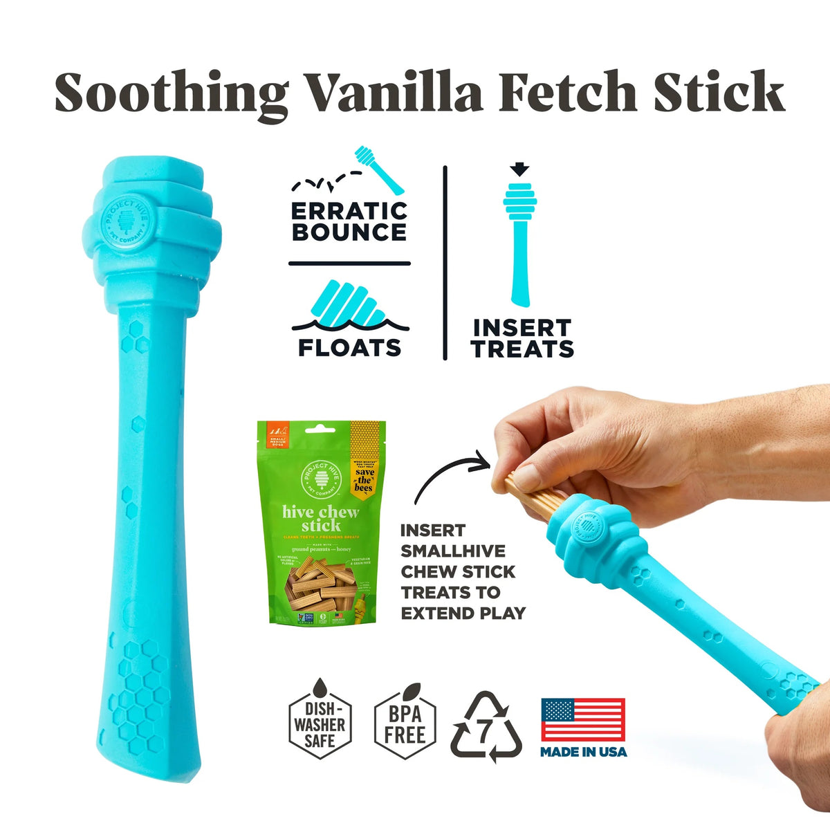 Project Hive Soothing Vanilla Scent Hive Fetch Stick Blue