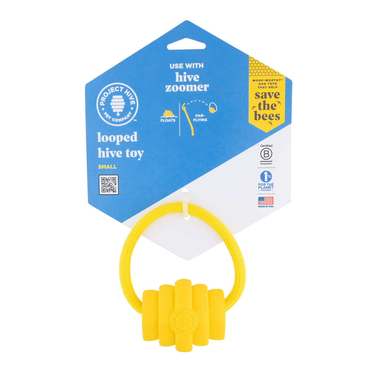 Project Hive Looped Small Hive Dog Fetch Toy