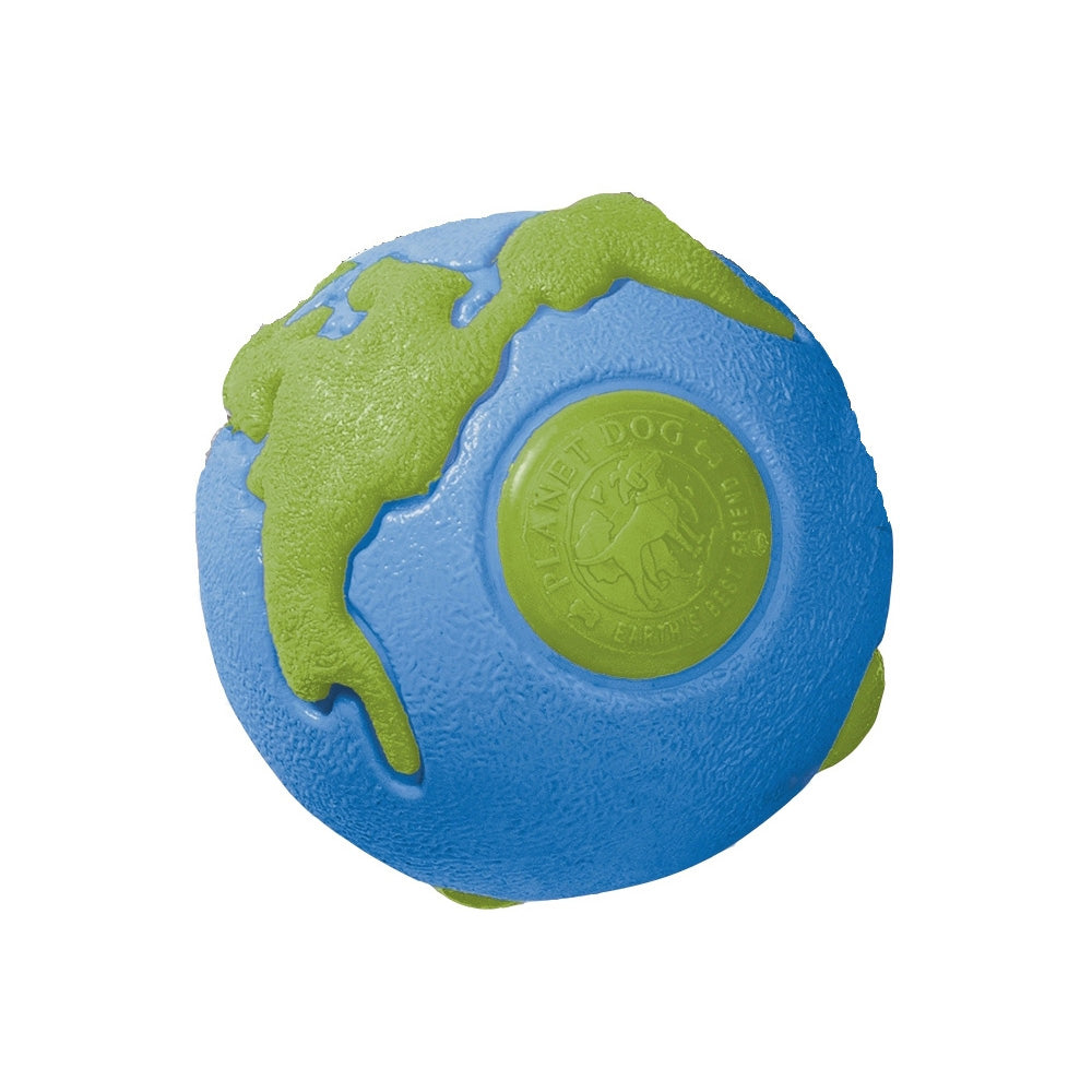 Planet Dog Orbee-Tuff Planet Ball Treat-Dispensing Dog Toy Blue/Green Medium