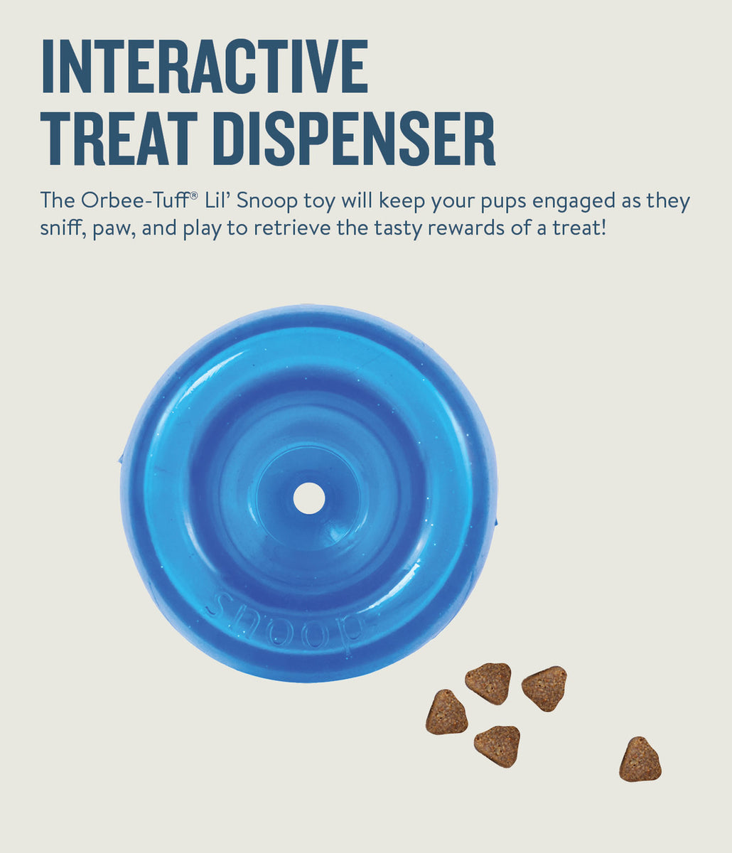 Planet Dog Orbee-Tuff Lil Snoop Interactive Treat-Dispensing Dog Toy Royal