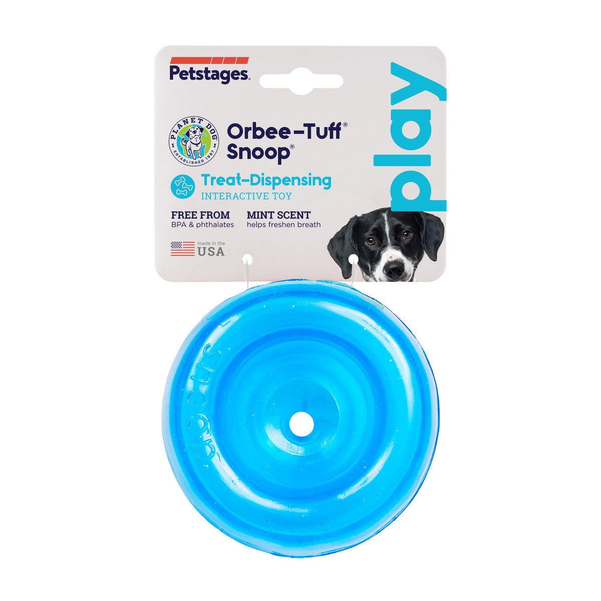Planet Dog Orbee-Tuff Lil Snoop Interactive Treat-Dispensing Dog Toy Royal
