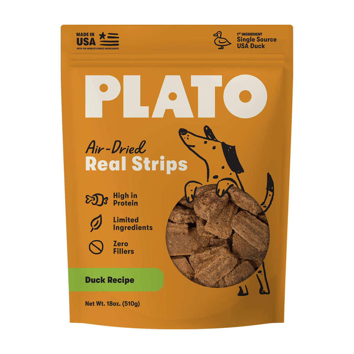Plato  Original Real Strips Duck 18oz