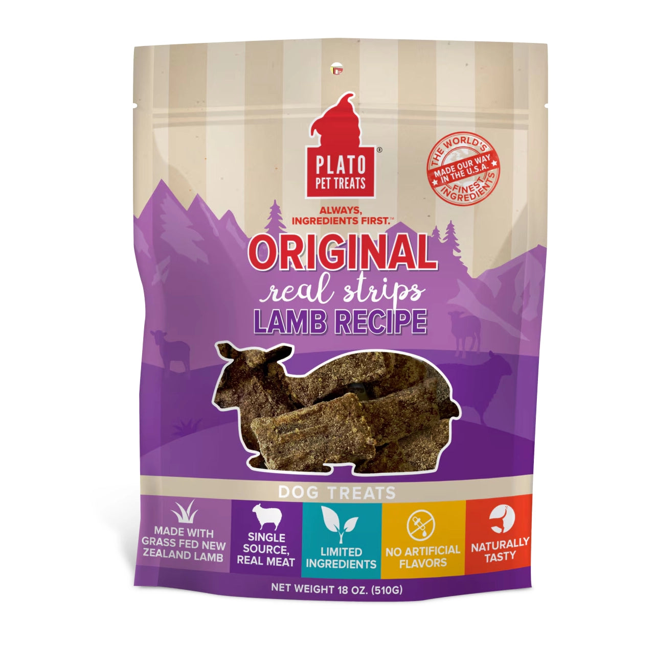 Plato Original Real Strips Lamb 18oz