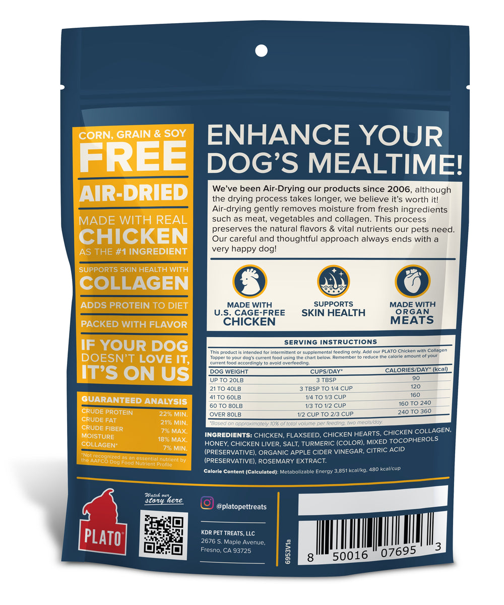 Plato Food Topper Chicken & Collagen Recipe 12oz