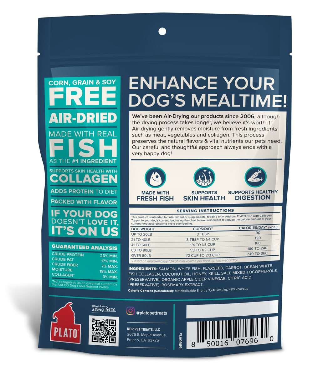 Plato Food Topper Fish & Collagen Recipe 12oz