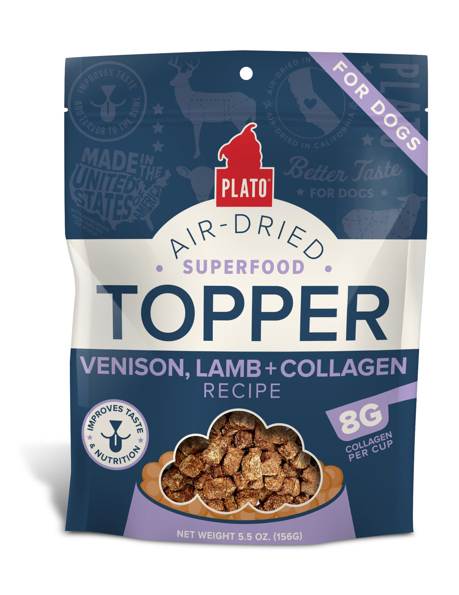 Plato Food Topper Venison, Lamb & Collagen Recipe 5.5oz