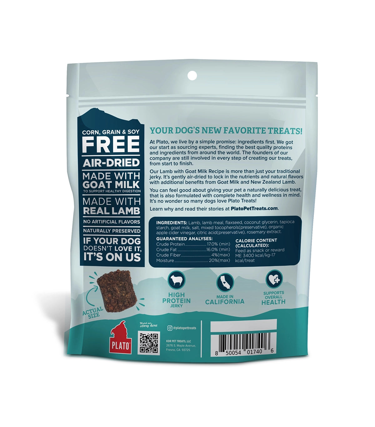 Plato Lamb with Goat Milk Jerky Bites 6oz