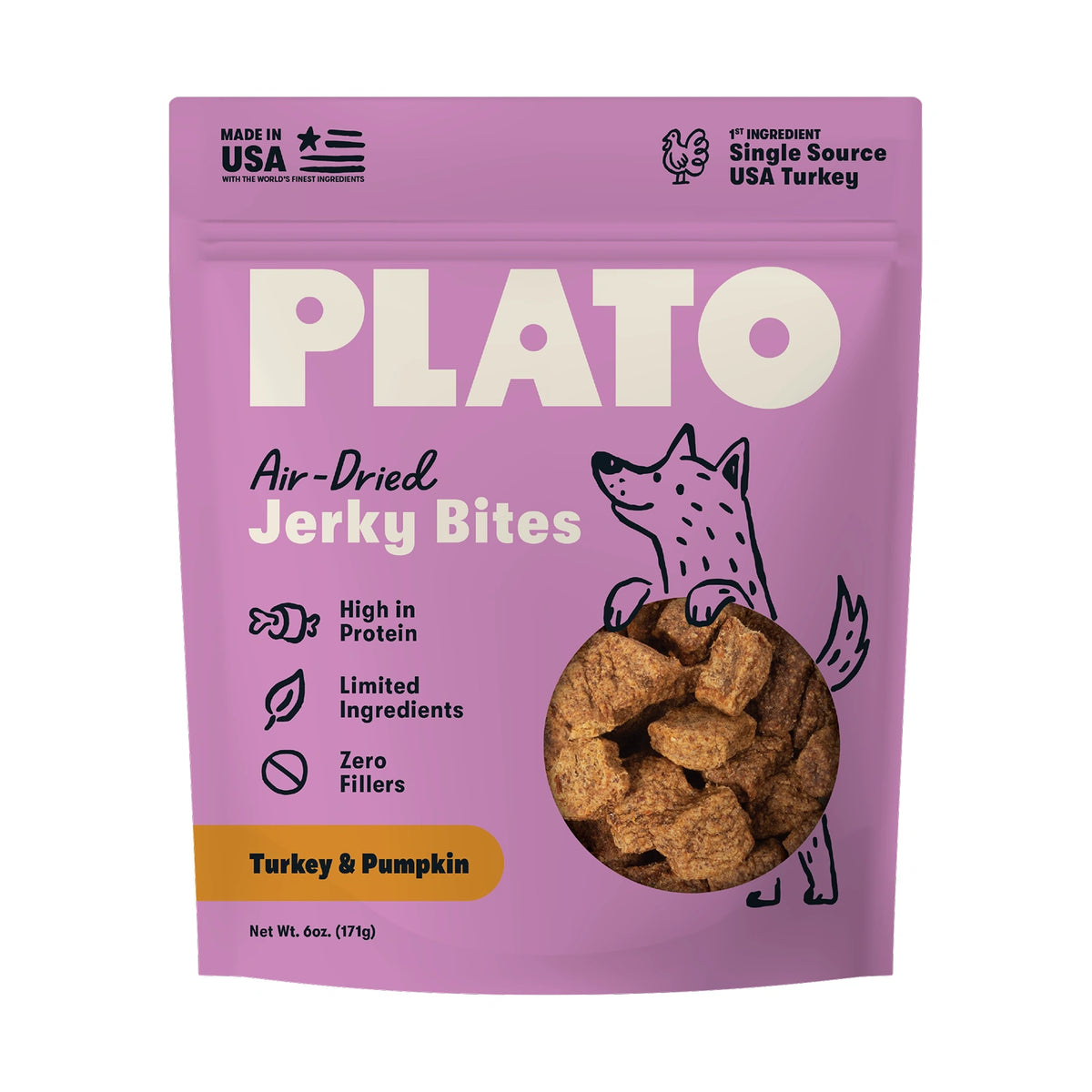 Plato Turkey with Pumpkin Jerky Bites 6oz