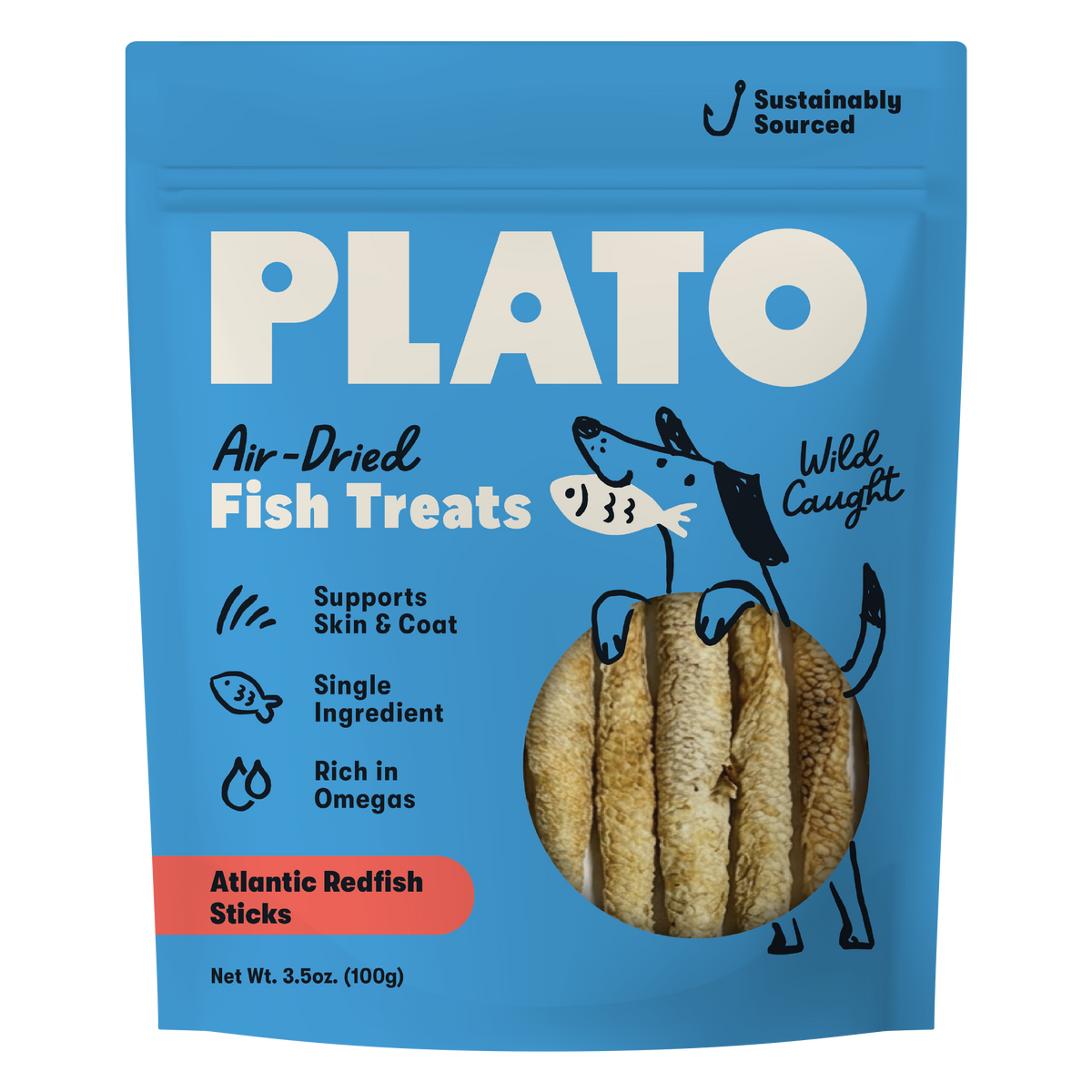 Plato Air Dried Air Dried Atlantic Redfish Sticks 3.5 Oz
