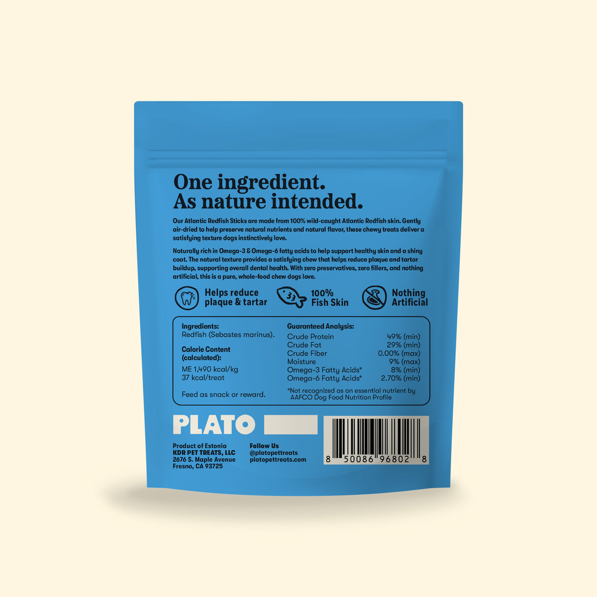 Plato Air Dried Air Dried Atlantic Redfish Sticks 3.5 Oz