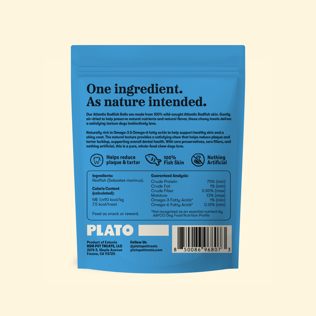 Plato Air Dried Air Dried Atlantic Redfish Rolls 10 Oz