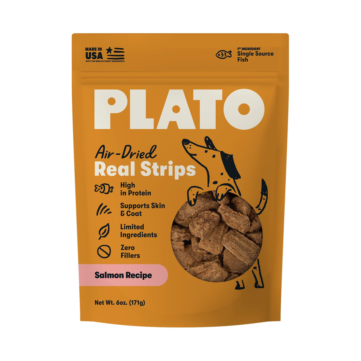 Plato Original Real Strips Salmon 6oz