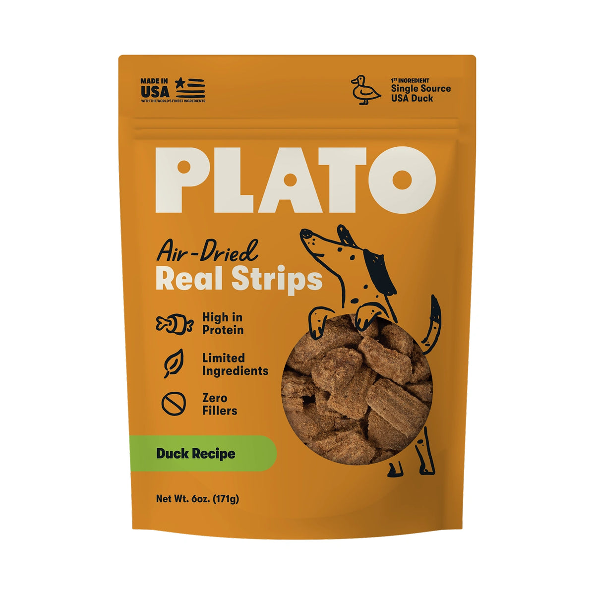Plato  Original Real Strips Duck 6oz