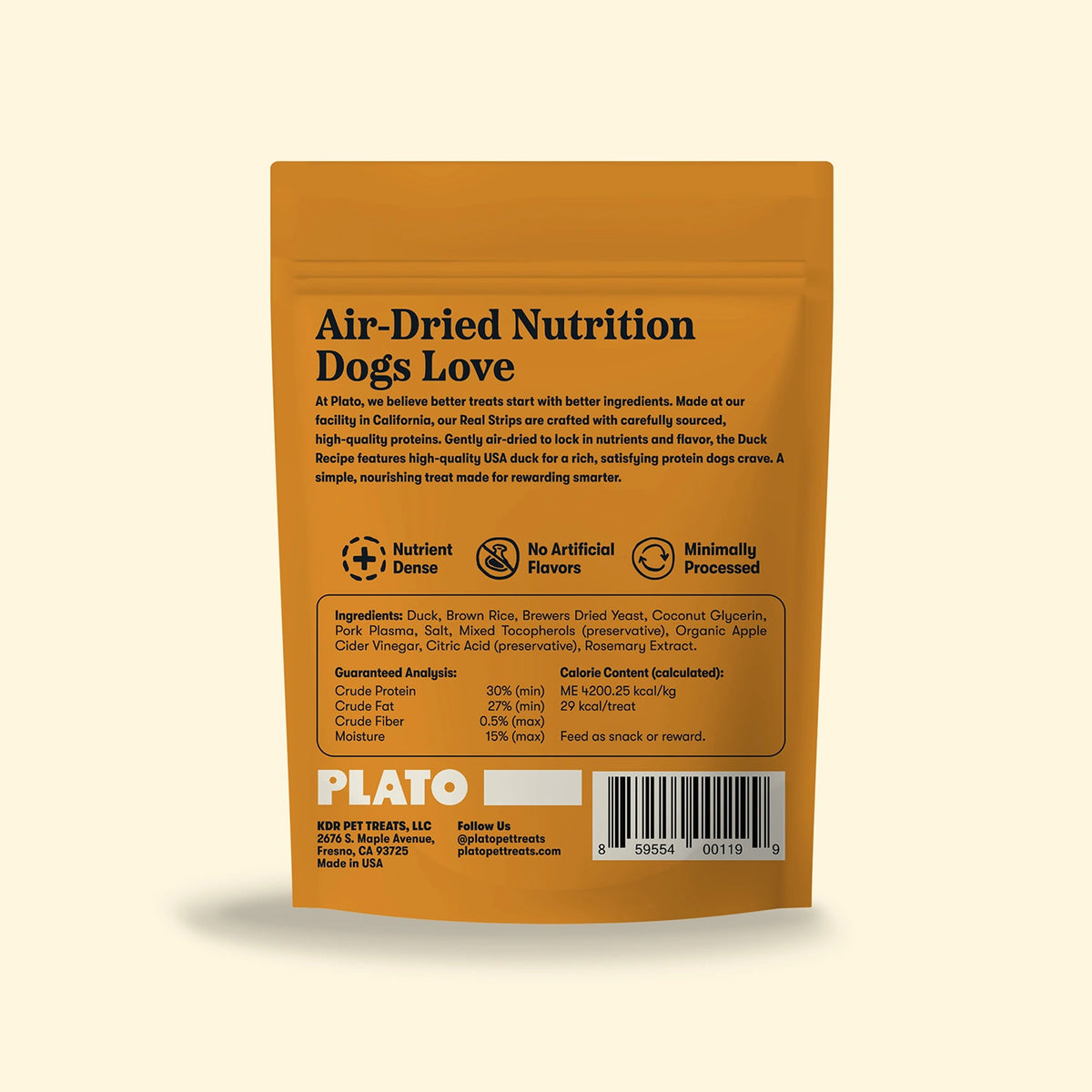 Plato  Original Real Strips Duck 6oz