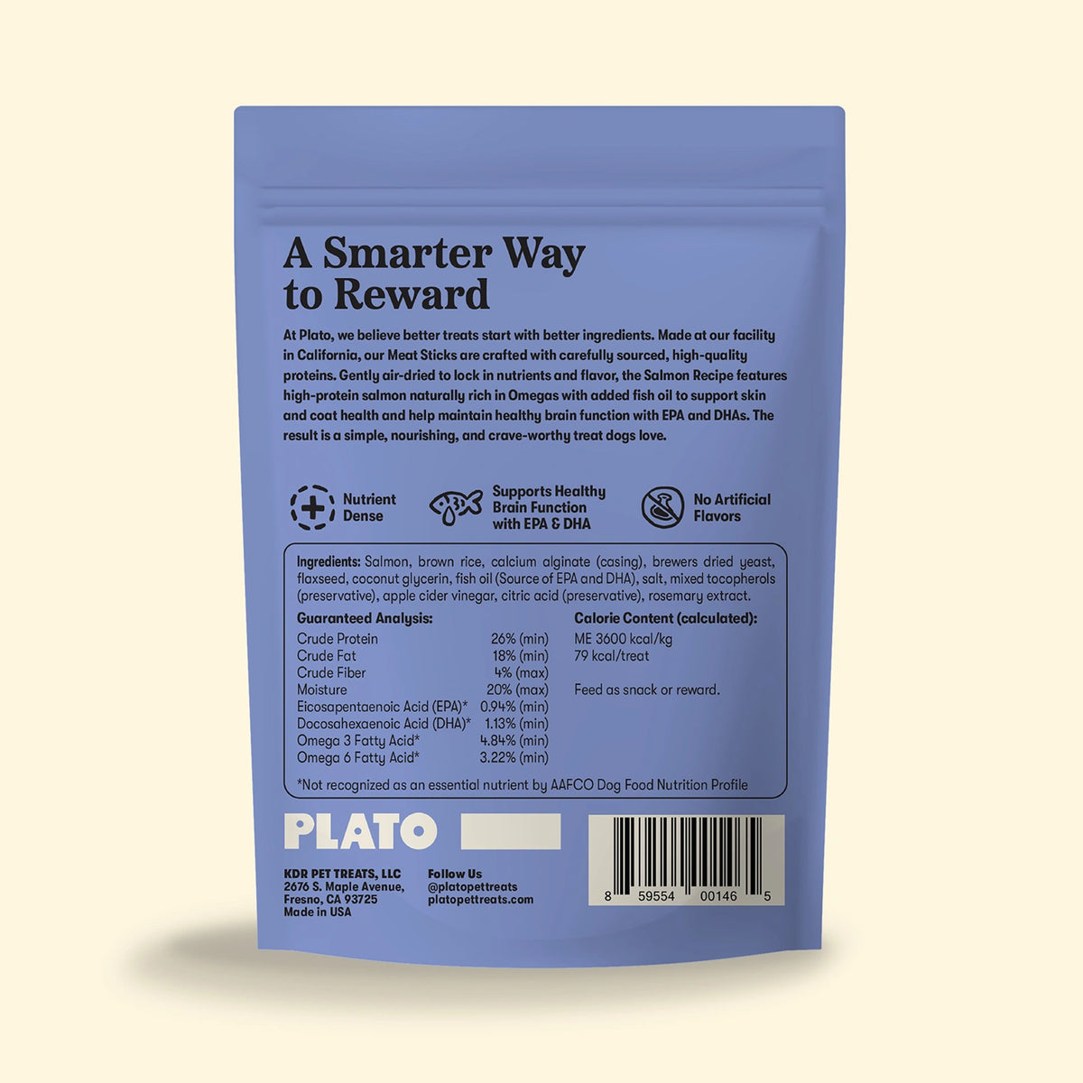 Plato Meat Sticks Salmon 10oz